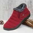 thumbnail image 4 of Mepaouo Womens Snow Boots Waterproof Winter Ankle Booties Comfortable Outdoor Slip on Walking Shoes, 4 of 7