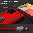 thumbnail image 2 of for Galaxy A42 5G Case with Screen Protector, Grade Shockproof Cover Pass 16ft Drop Test Protective Phone Case with  Kickstand Car Holder for Samsung Galaxy A42 5G Red, 2 of 14
