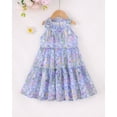 thumbnail image 3 of Kids Girls Clothes Little Girl Floral Dress 6Y Girls Summer Dress 7Y Girls Sleeveless Halter Dress Purple, 3 of 10