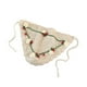 thumbnail image 5 of Bandana de crochet Salvador lazo de punto floral diadema Bcak Beige, 5 of 9