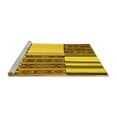 thumbnail image 2 of Ahgly Company Machine Washable Indoor Rectangle Patchwork Yellow Transitional Area Rugs, 6' x 9', 2 of 4