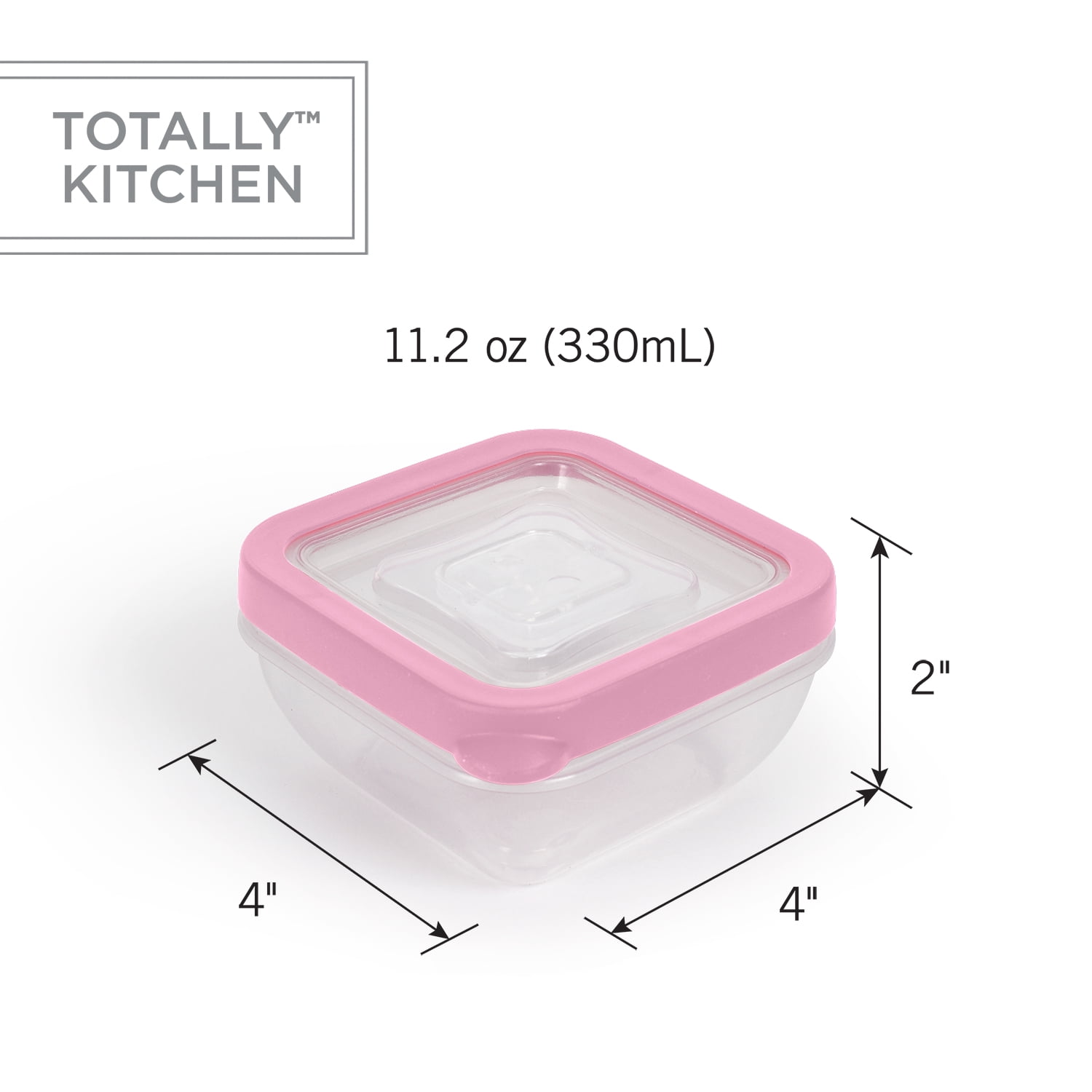 Totally Kitchen Square Food Containers, Microwave Safe & BPA Free, Thick,  Durable & Leak Resistant