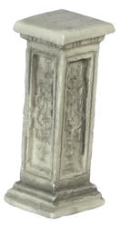 Miniature Dollhouse FAIRY GARDEN ~ MICRO Mini ½" Scale Set of 2 Gray Pedestals 
