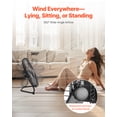 thumbnail image 5 of VEVOR Floor Fan, 3 Speeds High Velocity Heavy Duty 18 Inch Industrial Fan,4000 CFM 360° Adjustable Tilt 19.69 ft/sec Airflow Large Metal Fan,for Home, Gym,Office, Garage,Commercial Shop & Bedroom, 5 of 9