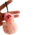 thumbnail image 5 of SPRING PARK Key Pendant Cute Sleep Baby Doll Keychain Bowtie Pompom Fur Fluffy Key Ring, 5 of 7