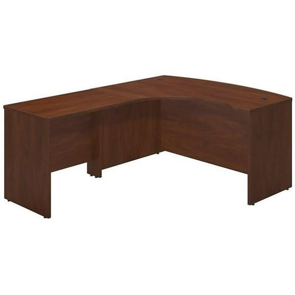 Pemberly Row 60"Wx43"D Left L-Bow Desk Shell/Return in Cherry