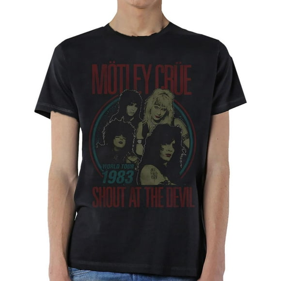 Motley Crue  Adult World Tour Devil Vintage T-Shirt