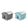 thumbnail image 3 of Lit pour Lapin Imperméable et Résistant à la Pluie, Abri Pliable pour Chat Extérieur, Maison pour Chat Sauvage Imperméable 33CM, 3 of 9