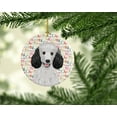 thumbnail image 2 of Poodle Standard Silver Christmas Ceramic Ornament 2.8 in x 2.8 in, 2 of 3