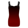 thumbnail image 5 of up to 60% off Gifts Usmixi Womens Tank Tops Plus Size Sexy Slim Going out Spaghetti Strap Tops Cami Shirts Summer Trendy Gradient Print U-Neck Sleeveless Shirts Blouse Wine s, 5 of 5