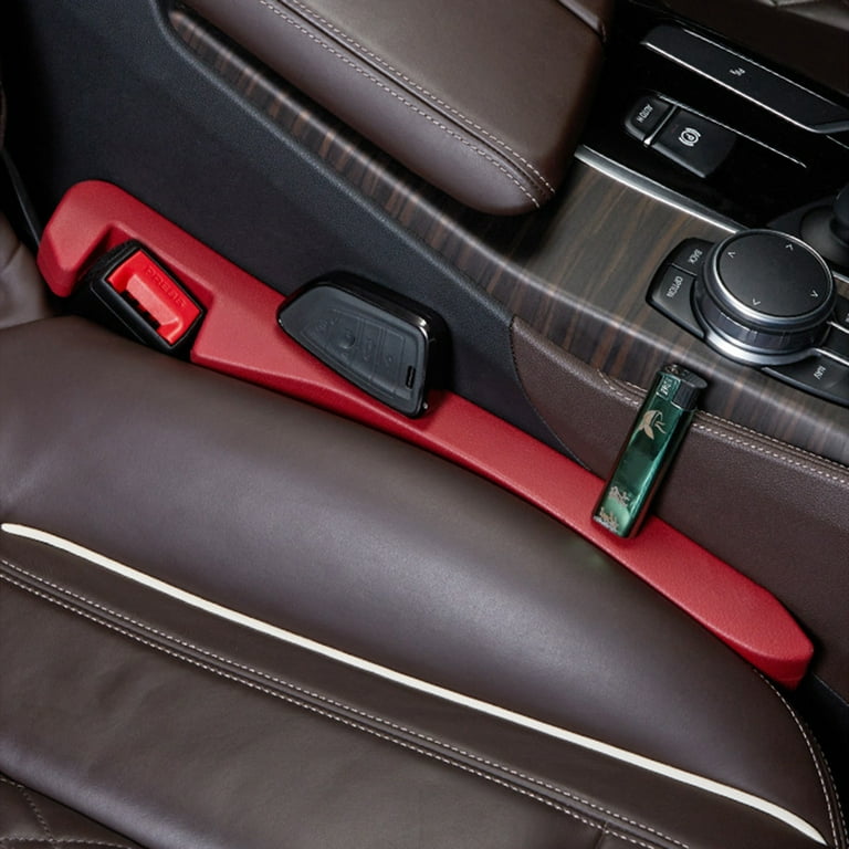 Leadrop Car Seat Gap Filler Universal Soft Leather Interior Accessories Stop Dropping Seat Gap Plug for Car SUV Truck