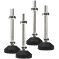 thumbnail image 1 of LC LICTOP Patas niveladoras M12 x 100 mm, 4,8 pulgadas de altura y 880 lb de capacidad, resistentes, ajustables, deslizantes para muebles, patas de goma roscadas, niveladores para estantes de mesa, ba, 1 of 5