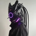 thumbnail image 2 of Fiudx Máscara Led Punk, Diseño de Correa Ajustable, Material Artesanal Único, Ajuste Cómodo, Visión Nítida, Accesorio de Cosplay de Edición Limitada, Ideal para Festivales, Unisex, Incluye 1 Máscara., 2 of 2