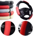 thumbnail image 3 of 38cm Car Steering Wheel Cover Anti-Slip Sandwich Sport Type Protector Breathable, 3 of 8