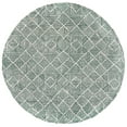 thumbnail image 2 of SAFAVIEH Abstract Brock Geometric Area Rug, Dark Green/Ivory, 8' x 8' Round, 2 of 11