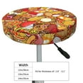 thumbnail image 2 of Cute Food Cake Chicken Leg Donuts Round Bar Stool Seat Covers, Elastic Round Chair Cover Stool Seat Slipcover Bar Stool Cushions Round Pad for 12-14 inch, 2 of 5