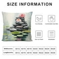 thumbnail image 5 of Fenyluxe Lily Rocks Pond Fashion Style Dirt-Resistant Throw Pillow Covers for Couch Sofa Bed Living Room Bedroom Printed on Both Sides Square 1PC 22x22in, 5 of 5