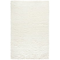 SAFAVIEH Kenya Kliment Solid Area Rug, Ivory, 6' x 9'
