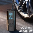 thumbnail image 4 of Compresor De Aire Inalámbrico 160 PSI, Inflador De Llantas Digital Con Batería 6000mAh, Bomba De Aire Portátil 50L/min Para Auto, Moto Y Bici, Luz LED Y Función Power Bank, 4 of 10