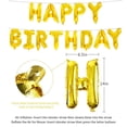 thumbnail image 2 of Kit de globos de cumpleaños Happy Birthday, 35 unidades, Mylar, 30 cm, 2 of 5