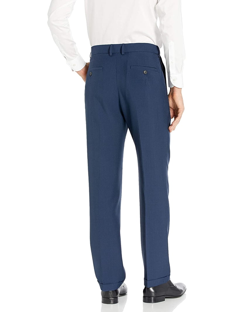 white christmas dresses Haggar E-CLO Stria Dress Pants, Pleated Front in Black/Charcoal