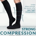 thumbnail image 4 of CompressionZ Compression Socks For Men & Women - 30 40 mmHG Graduated Medical Compression - Travel, Edema - Swelling in Feet & Legs - M, Black, 4 of 4