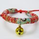 thumbnail image 2 of Collar ajustable para perro y gato, collar de corbata estampado con campana para accesorios para mascotas(A-1 (L)), 2 of 2