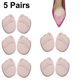 thumbnail image 1 of 5 pares de almohadillas de esponja suave para el talón y el antepié para zapatos de mujer. Alivian el dolor y las molestias y se adaptan a todos., 1 of 8