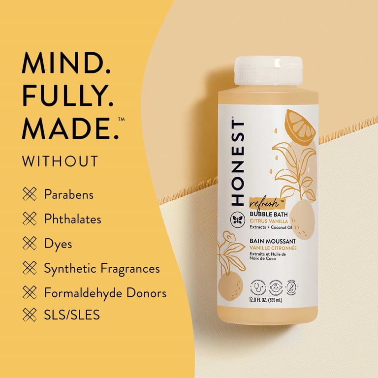 Honest Bubble Bath, Citrus Vanilla, 12 oz photo 4