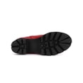 thumbnail image 5 of Unique Bargains Women's Lace-Up Round Toe Platform Chunky Heels Combat Boots, 5 of 7