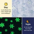thumbnail image 3 of PAVILIA Glow in the Dark Blanket, Blue Snowflake Gift for Girls Boys, Toy Blanket for 1 2 3 4 5 6 7 8 9 10 Year Old, Soft Plush Fleece Kids Gift Blanket for Birthday, Christmas, Room Decor, 50x60, 3 of 9
