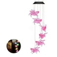 thumbnail image 4 of Cateissary Lámpara de carillón de viento de cerdo volador Solar que cambia de Color, resistente al agua, paisaje de larga duración, decoración Iluminación y accesorios, 4 of 6