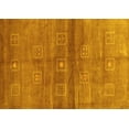 thumbnail image 1 of Ahgly Company Indoor Rectangle Abstract Yellow Contemporary Area Rugs, 6' x 9', 1 of 4