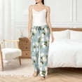 thumbnail image 5 of Pajama Pants Women, Tulips Flowers Blue Sweatpants Soft Sleep Lounge Pants, Casual PJ Bottoms Pants with Pockets, 5 of 5