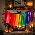 thumbnail image 5 of Rainbow Ribbon Tassel Garland Banner Hanging Fringe Decoration 39.37 Inch for Party Birthday Wedding Baby Shower Festival Home Mantel Wall Decor, 5 of 9