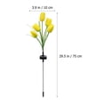 thumbnail image 3 of GOOHOCHY Lámpara solar de césped Lámpara de tulipán de tulipán de jardín Luz de paisaje Adorno de luz al aire libre, 3 of 7