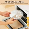 thumbnail image 4 of Pop-Ups Tin Foil Food Insulation Cover - 50/200pcs, Thermal and Reusable Washable, Large Aluminum Foil for Kitchen, Elastic Food Storage Covers for Various Plate Sizes and Shapes (100pcs), 4 of 7