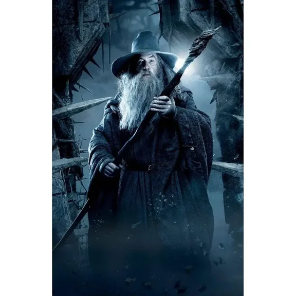 Full Round Drills The Lord of The Rings Gandalf Diamond Painting Kit DIY Cross Stitch Rhinestone Mosaic Home Decoration Gift