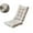 Beige, variant on Suede Thickened Folding Cushion Set of 2 for Chair Recliner Rocking Chair, Polyester Plush Seat Cushions, 21.2x16.9"+16.9x16.9"