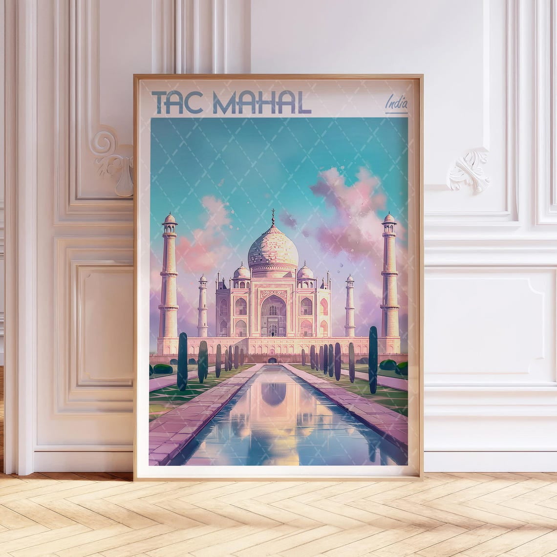 Taj Mahal India Architecture Travel Unframed Paper Print