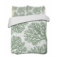 thumbnail image 2 of Quilts Full Size, Sage Green Coral Soft Comforter Bedding Set for Bed, Coastal Summer Ocean Nautical Sea Lightweight Quilted Bedspread with Pillow Cover(2 Pieces) for All Season, 78x90 Inch, 2 of 9