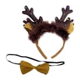 thumbnail image 2 of Diademas de reno de Navidad con campana, sombreros de astas Accesorio para el cabello de vacaciones Elk Hair Hoop Hairband Cosplay Fernando Sombreros de reno, 2 of 8