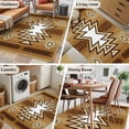 thumbnail image 5 of 3'x5' Area Rugs, Brown Southwest Indoor Outdoor Area Rug for Living Room Bedroom, Western Rustic Ethnic Mexican Aztec Washable Bathroom Rugs Kitchen Floor Carpet Mats Home Decor Aesthetic, 5 of 8