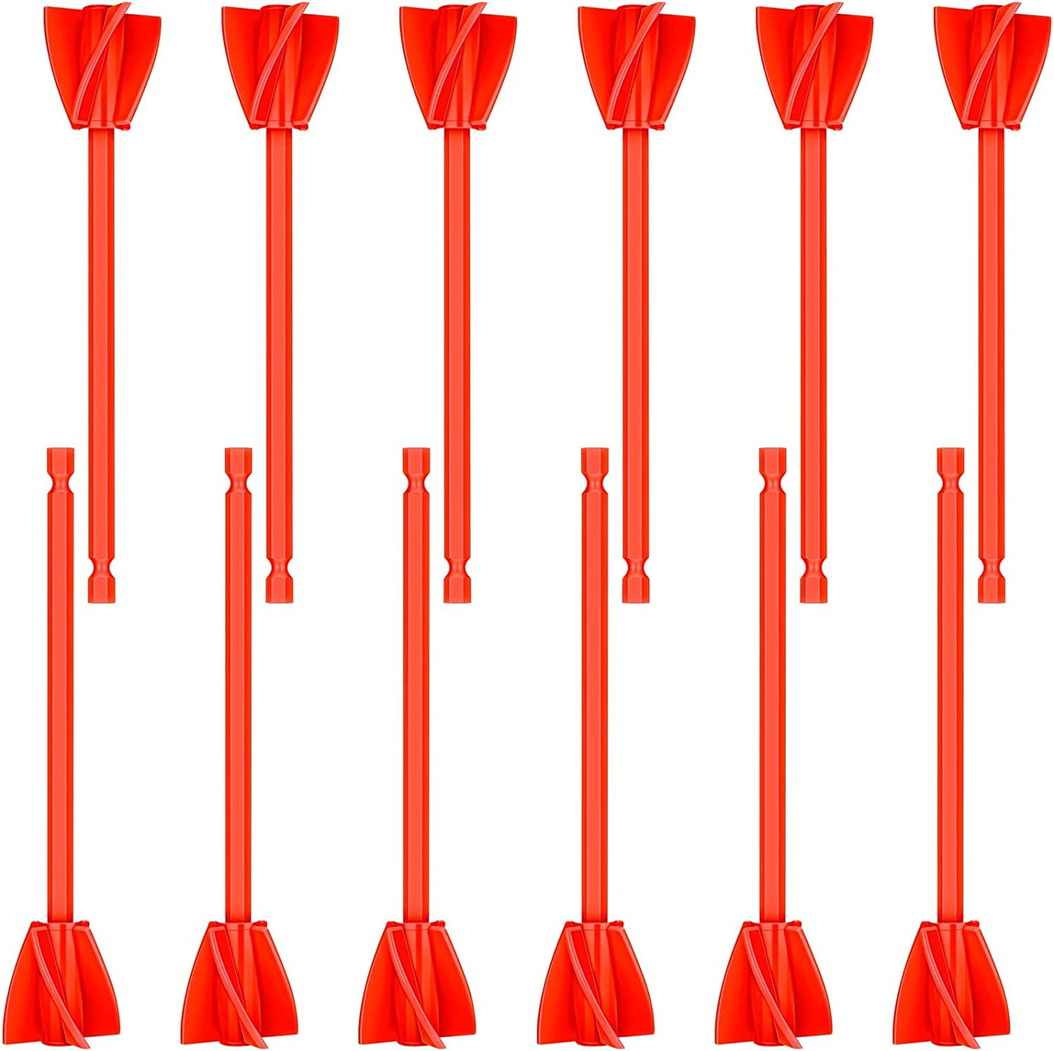 12 Pieces Paint Mixer Drill Attachment,Helix Paint Mixer Resin Drill