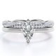 thumbnail image 1 of JeenMata Anillo de Compromiso Solitario de Talla Marquesa de 1,75 Quilates con Banda Nupcial Infinita Engastada en Oro Blanco de 18 K sobre Plata (Personaliza Tu Banda Nupcial), 1 of 6