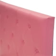 thumbnail image 5 of Pemberly Row Twin Upholstered Bed Frame with Slats in Pink Faux Leather, 5 of 7
