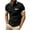 Black, variant on WREESH Men's Top-Rated T-Shirt Solid Color Short Sleeve Top with a Foldable Turndown Collar a Casual Style Essential Black