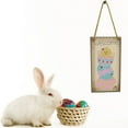 thumbnail image 6 of Walbest Happy Easter Wooden Home Hanging Decor, Easter Bunny Pattern Hanging Decor Sign Decoration, Easter Door Hanger Festival Wall Door Decorative Sign, 6 of 7