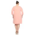 thumbnail image 3 of White Mark Robe Évasée à Encolure Croisée pour Femmes, 3 of 6