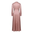 thumbnail image 6 of Formal Dresses for Women Holiday Party Womens Satin Dress Soft and Elegant Solid Long Dress Loose Casual Elegant Soft Dress for Banquet & Gala Night, 6 of 8